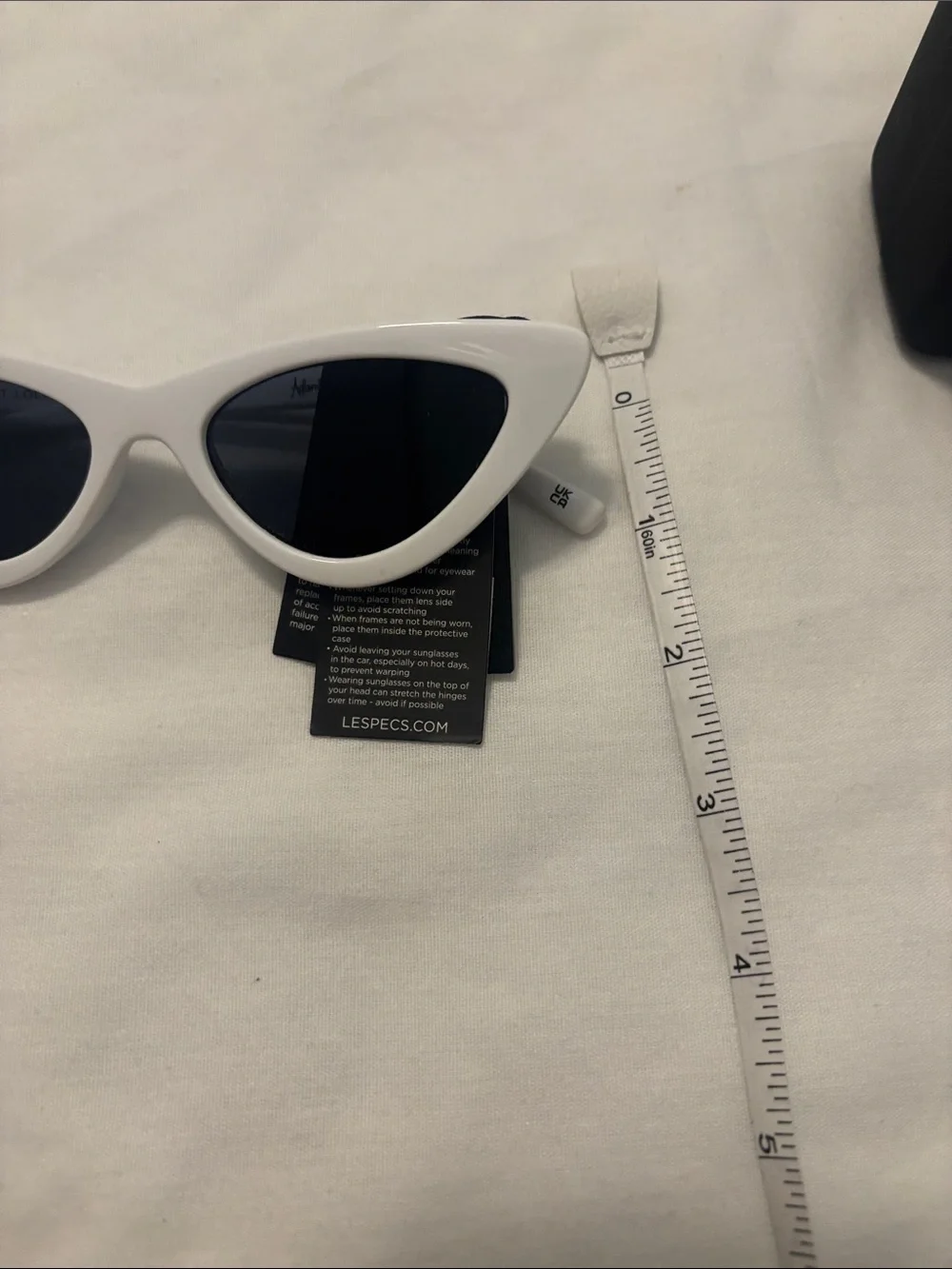 Adam Selman X Le Specs The Last Lolita White  Sunglasses Cat eye designer NWT